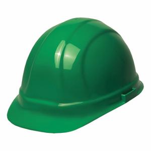 ERB SAFETY 19138 Hard Hat, Front Brim Head Protection, ANSI Classification Type 1, Class E, Green | CP4JEG 53EA26