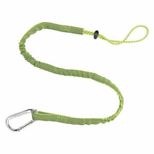 ERGODYNE 3100EXT Shock Absorbing Tool Lanyard, Green, Carabiner, Aluminum, Hand Tools | CP4JLK 5NPP2