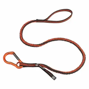 ERGODYNE 3100F(x) Shock Absorbing Tool Lanyard, Gray/Orange, Loop, Aluminum, Hand Tools | CP4JLJ 52NN40