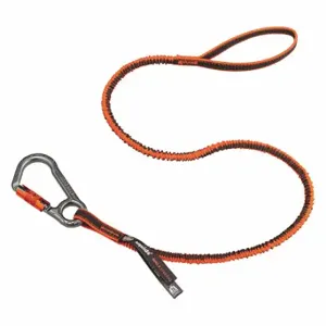 ERGODYNE 3108F(x) Shock Absorbing Tool Lanyard, Gray/Orange, Loop, Aluminum, Hand Tools | CP4JLH 52NN42