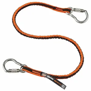 ERGODYNE 3111F(x) Tool Lanyard, Orange, Carabiner, Stainless Steel, Hand Tools/Power Tools | CN2TNZ 3111EXT / 23MU33