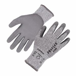 ERGODYNE 7030 Beschichteter Handschuh, M, ANSI-Schnittstufe A3, Handfläche, getaucht, Polyurethan, Grau, 1 Paar | CT8AFN 793NV8