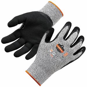 ERGODYNE 7031 Coated glove, M, ANSI Cut Level A3, Palm, Dipped, Nitrile, Sandy, 1 Pair | CT8AFJ 793NZ7