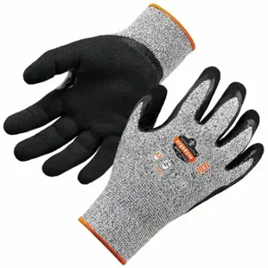 ERGODYNE 7031 Coated glove, L, ANSI Cut Level A3, Palm, Dipped, Nitrile, Sandy, 1 Pair | CT8AFL 793NZ8