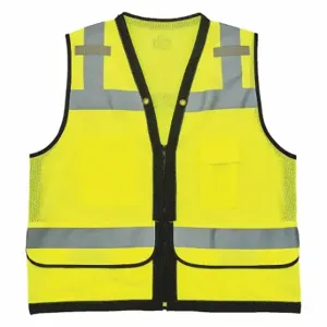 ERGODYNE 8253HDZ Mesh Surveyors Vest, Lime, L/XL, Lime | CP6NEG 305F19