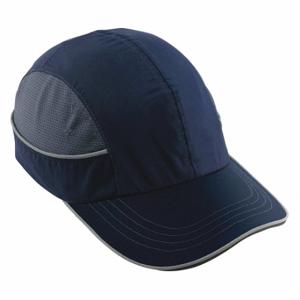 ERGODYNE 8950XL Anstoßkappe, Baseball-Kopfschutz mit langer Krempe, dunkelblau, Klettverschluss, XL passend für Hutgröße | CU2ZEG 462P33