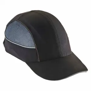 ERGODYNE 8960 Bump Cap, Long Brim Baseball Head Protection, Black, Hook-and-Loop | CU2ZEK 48Z848