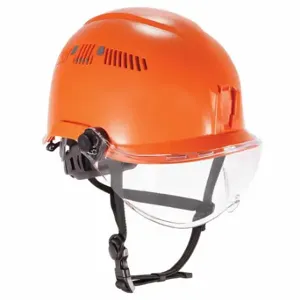 ERGODYNE 8975V Class C SHelmet + Visor, Helmet Head Protection, ANSI Classification Type 1, Class C | CU2ZEP 785U34