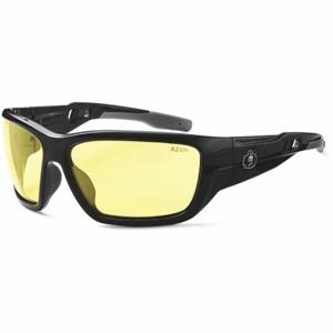 ERGODYNE BALDR Safety Glasses, Polarized, Traditional Frame, Full-Frame, Black, Black, Unisex | CU2ZFL 458P33
