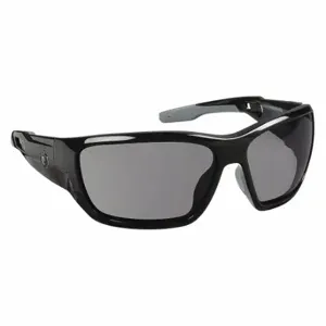 ERGODYNE BALDR Safety Glasses, Polarized, Traditional Frame, Full-Frame, Gray, Black, Black | CU2ZGF 52VY67