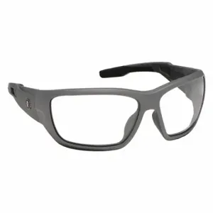 ERGODYNE BALDR Safety Glasses, Polarized, Traditional Frame, Full-Frame, Gray, Black, Unisex | CU2ZGM 52VY70