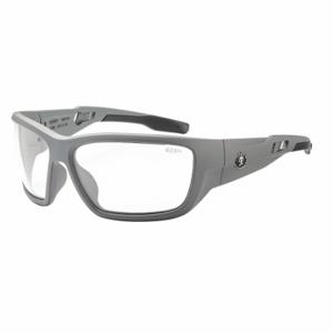 ERGODYNE BALDR-AF Safety Glasses, Polarized, Traditional Frame, Full-Frame, Gray, Gray, Unisex | CU2ZGY 458P36