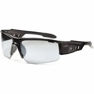 ERGODYNE DAGR Safety Glasses, Polarized, Traditional Frame, Half-Frame, Light Gray, Black | CU2ZJF 458P87