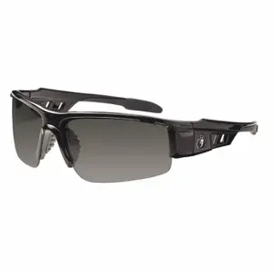 ERGODYNE DAGR-AF Safety Glasses, Polarized, Traditional Frame, Half-Frame, Gray, Black, Black | CU2ZHU 52VY87