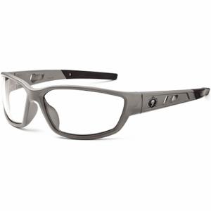 ERGODYNE KVASIR Safety Glasses, Traditional Frame, Gray, Gray, M Eyewear Size, Unisex | CU2ZJN 458R06