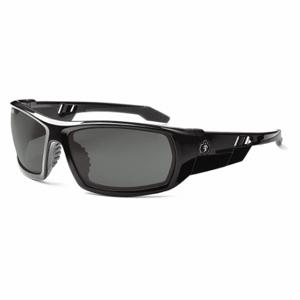 ERGODYNE ODIN Safety Glasses, Polarized, Traditional Frame, Full-Frame, Gray, Black, Gray | CU2ZGJ 42DC49