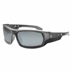 ERGODYNE ODIN Safety Glasses, Polarized, Traditional Frame, Full-Frame, Gray Mirror, Black | CU2ZFW 42DC62