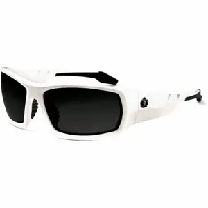 ERGODYNE ODIN Safety Glasses, Polarized, Traditional Frame, Full-Frame, Gray, White, White | CU2ZHC 458P68