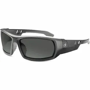 ERGODYNE ODIN Safety Glasses, Polarized, Traditional Frame, Full-Frame, Gray, Black, Black | CU2ZGH 458P71