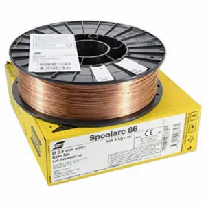 ESAB 1382F05 MIG Welding Wire, Mild Steel, ER70S-6 H4, 0.035 in, 44 lb, Fiber Spool, Spoolarc 86 | CP4UAX 786ZW2