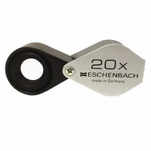 ESCHENBACH OPTIK GMBH 1184-20 Metal Precision Folding Magnifier, 20X Power, 17 mm Lens Dia, 80D Diopter | CP4UHX 45PF24