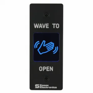 ESSEX HEW-1B Wave to Open Touchless Switch, No Touch Switches, DPDT, Black | CP4UJU 61KM44