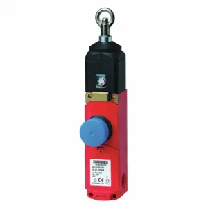 EUCHNER RPS3131PR300M Emergency Cable Pull Switch, 10A, 240VAC, 2Nc/2No, Rotary Knob, 246 Ft | CP4UMC 45GV02