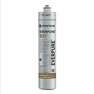 EVERPURE EV961250 Quick Connect Filter, 0.5 micron, 0.5 gpm, 3,000 gal, 14 1/2 Inch Height, 3 Inch Dia | CN2TGV EV9612-71 / 23MU26