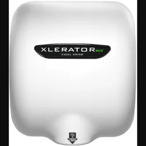 EXCEL DRYER XL-BW-ECO Hand Dryer, Automatic, Surface Mounted, White Thermoset BMC Cover | CX8WMG