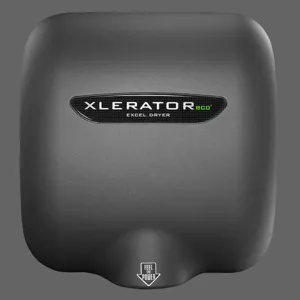 EXCEL DRYER XL-GR-ECO Hand Dryer, Automatic, Surface Mounted, Cast Cover, Textured Graphite Epoxy Paint | CX8WMJ
