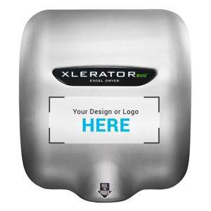 EXCEL DRYER XL-SB-SI-ECO Hand Dryer, Automatic, Surface Mounted, Brushed SS Cover, Digital Graphic | CX8WMP