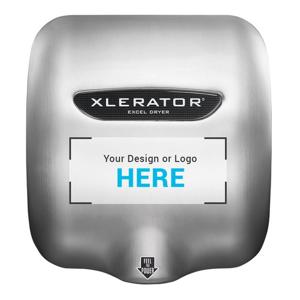EXCEL DRYER XL-SB-SI Hand Dryer, Automatic, Surface Mounted, Brushed SS Cover, Digital Graphic | CX8WMF