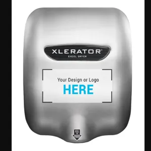 EXCEL DRYER XL-SB-SI Hand Dryer, Automatic, Surface Mounted, Brushed SS Cover, Digital Graphic | CX8WMF