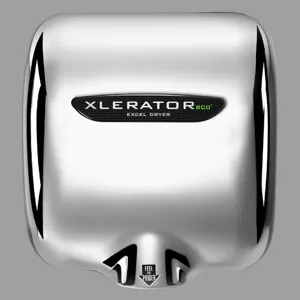 EXCEL DRYER XL-C-ECO Hand Dryer, Automatic, Surface Mounted, Cast Cover, Chrome Plated | CX8WMM