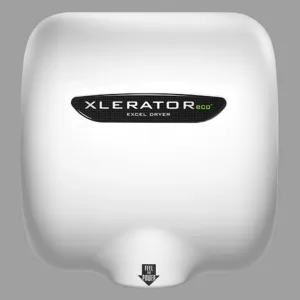 EXCEL DRYER XL-W-ECO Hand Dryer, Automatic, Surface Mounted, Cast Cover, White Epoxy Paint | CX8WMH