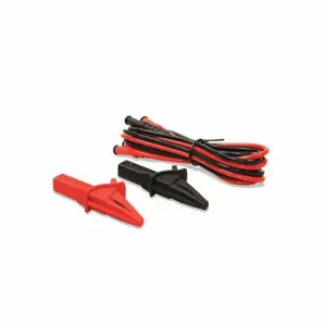 EXTECH CLT-TL Test Leads, CAT III 600V, Alligator Clip, Banana Plug, 3 ft Length, Black/Red Color | CP4VRY 60PT90