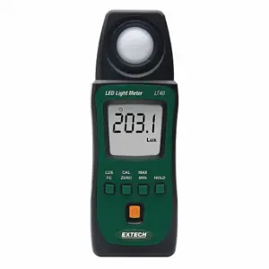 EXTECH LT40-NIST LED Light Meter, NIST, LED, LCD, Cosine Correction/Photo Diode | CP4VPV 453A63