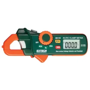 EXTECH MA120-NIST Clamp Meter With Nist, Ma120, Clamp-Jaw Jaw, CAT II 600V/CAT III 300V, TRMS, Included | CP4VNU 22DA82