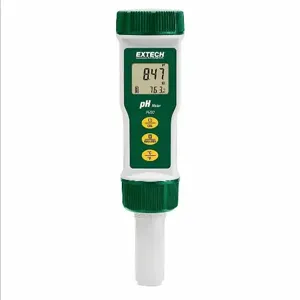 EXTECH PH90 Water Quality Meter, 0.00 to 14.00, 32 Deg. to 194 Deg., Dual Line LCD | CN2TFG PH60 / 3VXN4