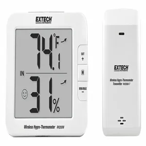 EXTECH RH200W Wireless Thermometer, -40 To 140 Deg. F Sensor Temperature | CH6RJG 453A37