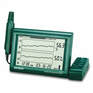 EXTECH RH520B Humidity and Temperature Chart Recorder with Detachable Probe | CP4VRQ 60PT85