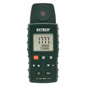 EXTECH UV510 Ultra Violet Light Meter, UVA, Backlit LCD, Cosine Correction/UV | CP4VQH 453A54