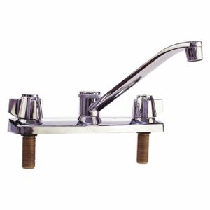 EZ FLO 10164LF Straight Kitchen Faucet, Traditional Collection, Chrome Finish, 1.8 gpm Flow Rate | CP4VVG 444J97