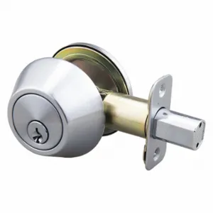 EZ FLO 57780 Deadbolt, 3, Satin Chrome, Kwikset Kw1, Different, Multi-Family | CP4VUU 491T62