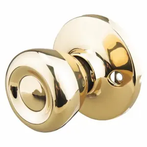 EZ FLO 57785 Knob Lockset, 3, Tulip, Brass, Not Keyed | CR3ALQ 491T70