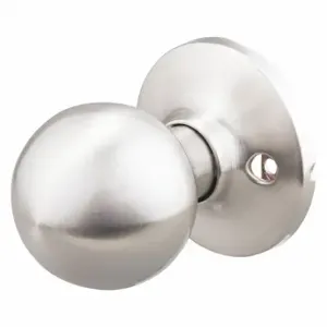 EZ FLO 57841 Knob Lockset, 3, Ball, Satin Nickel, Not Keyed, Knob | CP4VVJ 491T84