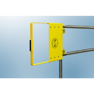 FABENCO G72-27PC Safety Gate, 24-30 Inch Fit Clear Opening, A36 Carbon Steel, Yellow Powder Coat | CJ6QHL