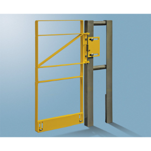 FABENCO ZT70-21PCL Safety Gate, 22-24.5 Inch Fit Clear Opening, Carbon Steel, Yellow Powder Coat, Left | CJ6QQJ