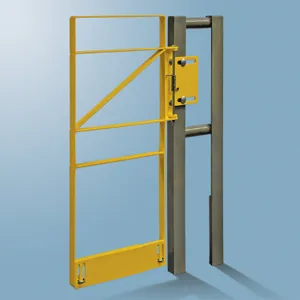 FABENCO ZT70-24PCR Safety Gate, 25-27.5 Inch Fit Clear Opening, Carbon Steel, Yellow Powder Coat, Right | CJ6QQU