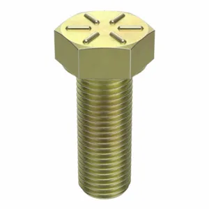 GRAINGER N04360.043.0100 Hex Head Cap Screw 7/16-20X1 Steel Grade 8 Yellow Zinc, 25PK | AH8HLM 38TN54